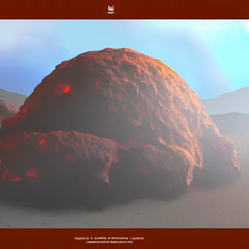 Prompt: a volcanic planet concept art