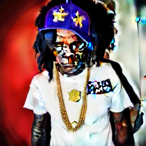 Image similar to Chief Keef in a Sailor Moon outfit