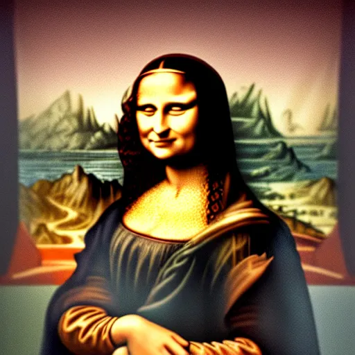 Image similar to fat mona lisa da vinci, by da vanci