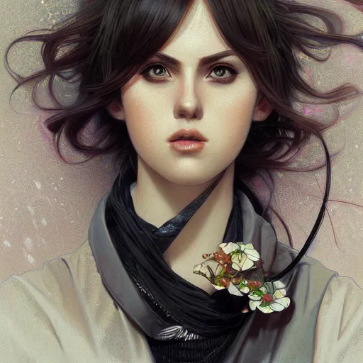 Prompt: ultra realistic illustration, skinny rebel wilson anime, intricate, elegant, highly detailed, digital painting, artstation, concept art, smooth, sharp focus, illustration, art by artgerm and greg rutkowski and alphonse mucha