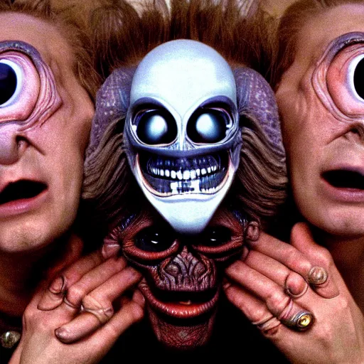 Image similar to They Live Aliens, in the manor house of Eyes Wide Shut (1999)