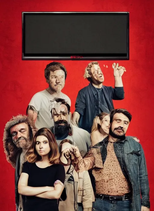 Image similar to poster for a netflix drongo show called drongo, tv show drongo poster