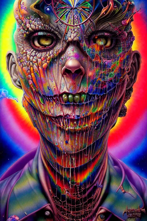 Prompt: realistic detailed image of wrathful prismatic rainbow diamond nightmare scientist god action horror by lisa frank, john martin, ayami kojima, amano, karol bak, greg hildebrandt, and mark brooks, neo - gothic, gothic, rich deep colors. beksinski painting, part by adrian ghenie and gerhard richter. art by takato yamamoto. masterpiece