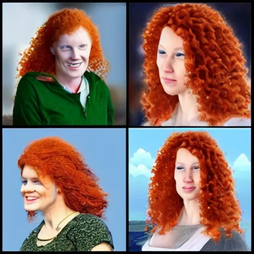 Image similar to if mother nature was a real female with ginger hair