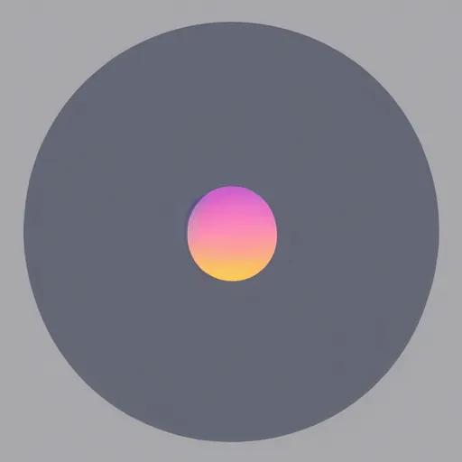 Image similar to minimal album cover with hue circle