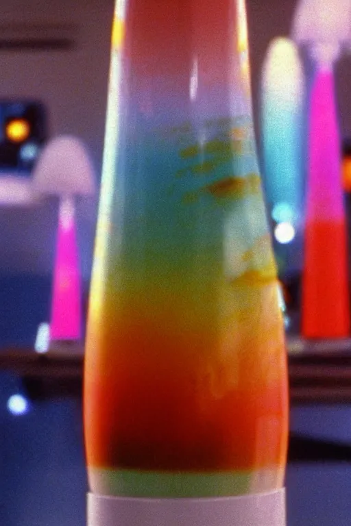 Prompt: a film still of a 1 9 8 0's lava lamp in the movie flight of the navigator ( 1 9 8 6 )