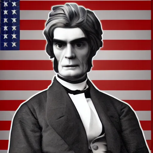 Image similar to United States Senator John C Calhoun as a teenage heartthrob digital art