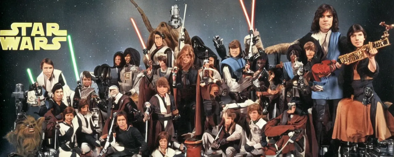 Prompt: Scene from the Disney Plus show Star Wars Music Academy of 1979 h.q. tv still”