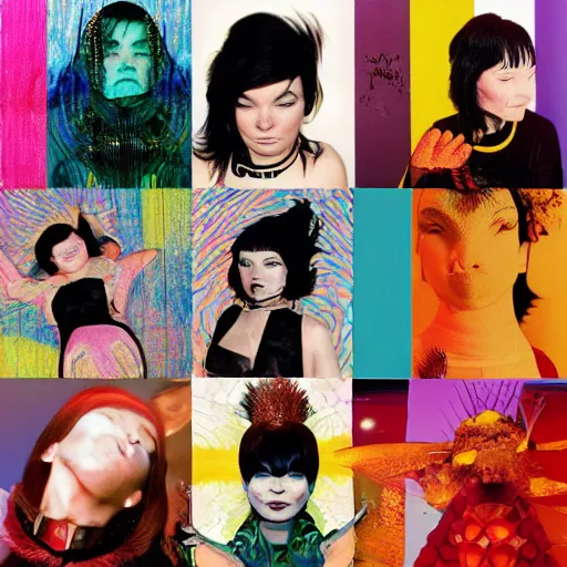 Image similar to bjork album covers