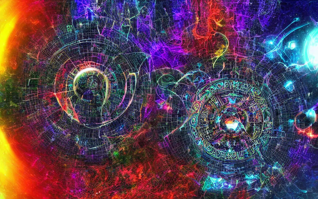 Image similar to prophecy of a techno - spiritual utopian gods, perfect future, award winning digital art