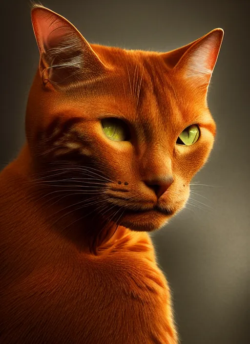 Image similar to a humanoid two cat, portrait of a ginger humanoid cat and a gray humanoid cat, atmospheric lighting, painted, menacing, intricate, volumetric lighting, beautiful, rich deep colours masterpiece, golden hour, sharp focus, ultra detailed, by leesha hannigan, ross tran, thierry doizon, kai carpenter, ignacio fernandez rios