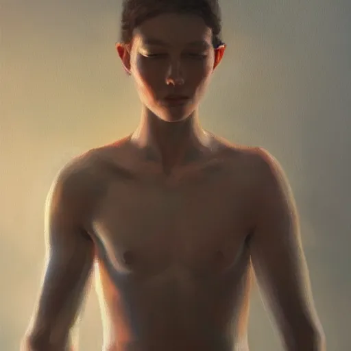 Image similar to half book half human, oil painting, artstation, dramatic lighting,, beautiful