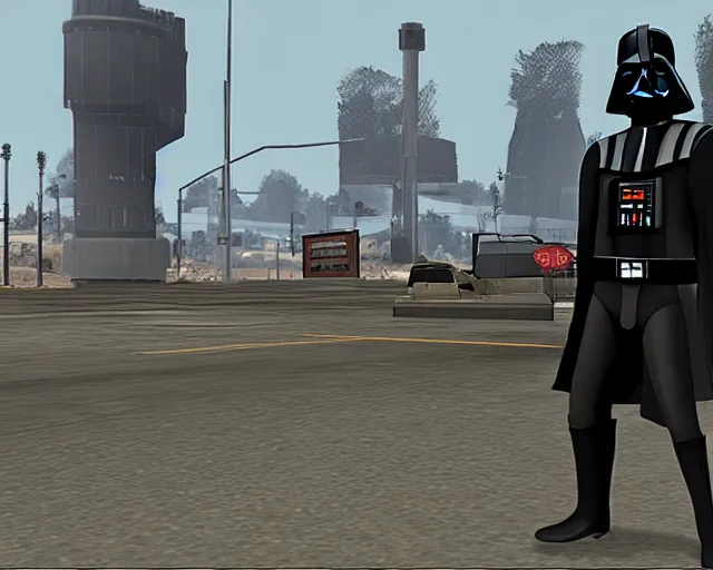 Image similar to darth vader in gta 2