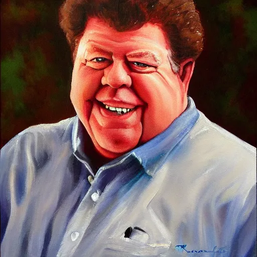 Image similar to George Wendt painting by Thomas-Montacellinio