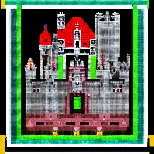 Prompt: 8bit dark castle