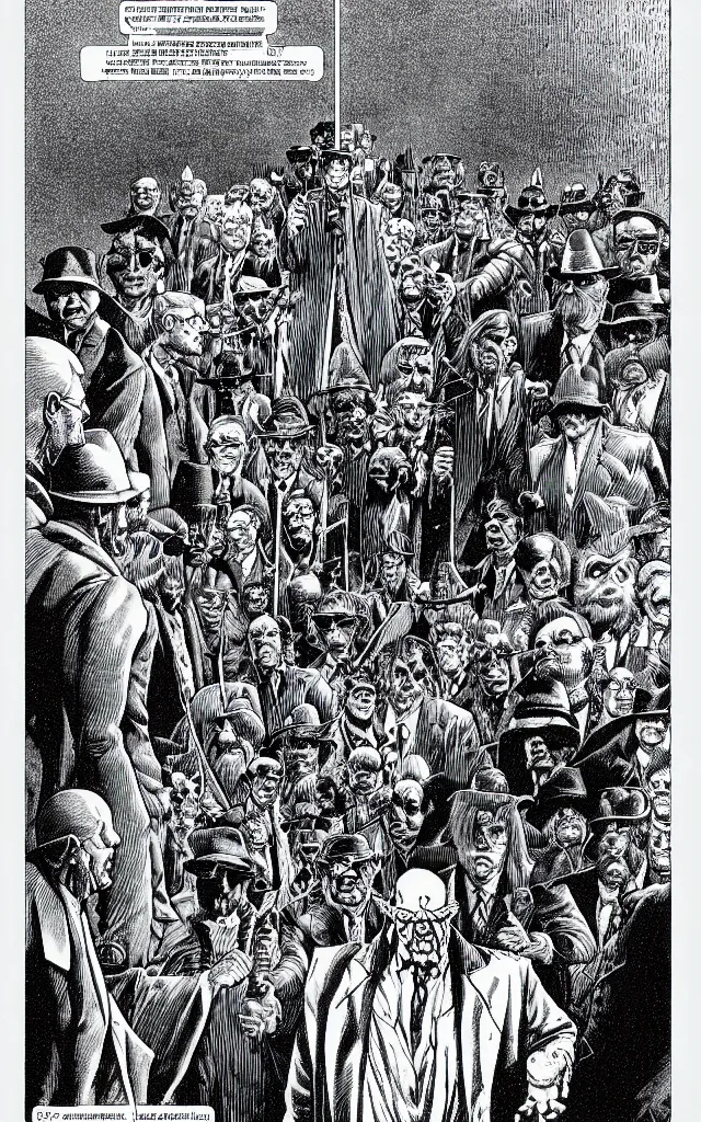 Image similar to the demonology of modern politics, by jean giraud