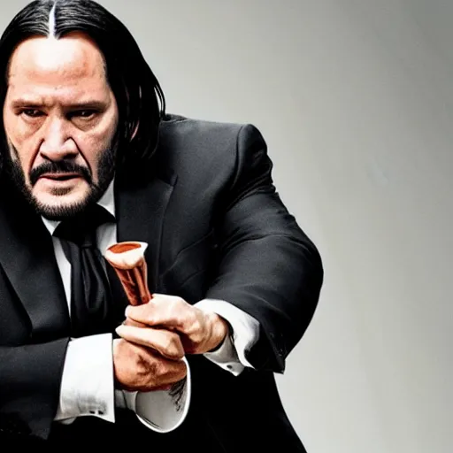 Prompt: danny devito as john wick