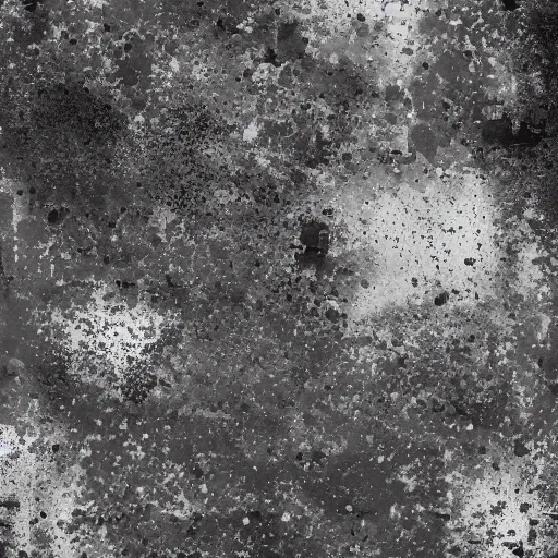 Prompt: grayscale grunge map texture, moisture, noise, splotchy, spots, drips, drops, grey, noise