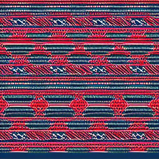 Image similar to an abstract patterned flag for a tribal society