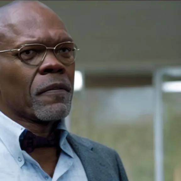 Image similar to A still of Samuel L. Jackson as Saul Goodman in Breaking Bad