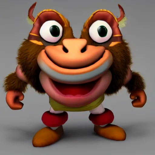 Image similar to Conker from Conkers Bad Fur Day. Unreal engine. 8K HD.