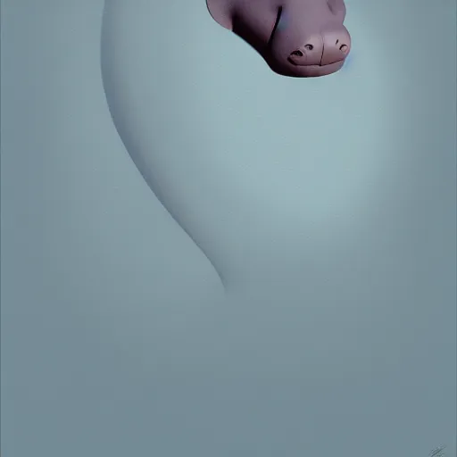 Prompt: goro fujita ilustration a hippo with a sad face and big eyes by goro fujita, painting by goro fujita, sharp focus, highly detailed, artstation