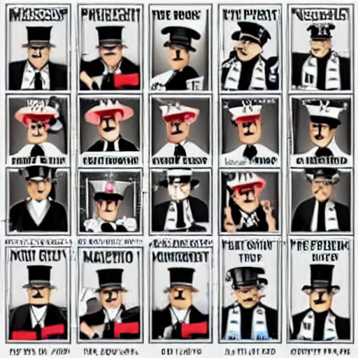 Image similar to mr monopoly lookalikes police lineup