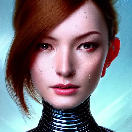 Image similar to Mechanical Female Android, intricate, elegant, super highly detailed, professional digital painting, artstation, concept art, smooth, sharp focus, no blur, no dof, extreme illustration, Unreal Engine 5, Photorealism, HD quality, 8k resolution, cinema 4d, 3D, beautiful, cinematic, art by artgerm and greg rutkowski and alphonse mucha and loish and WLOP