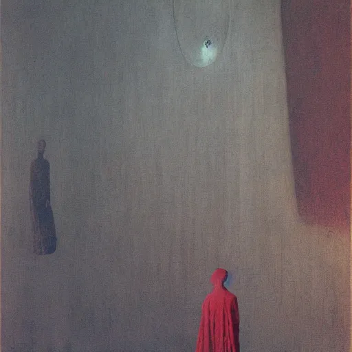 Prompt: dream of the red chamber by Beksinski