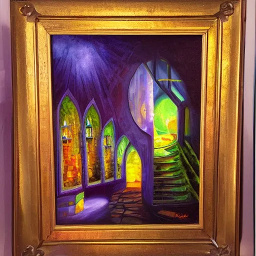 Prompt: architecture of the dreams, Fantasy oil painting