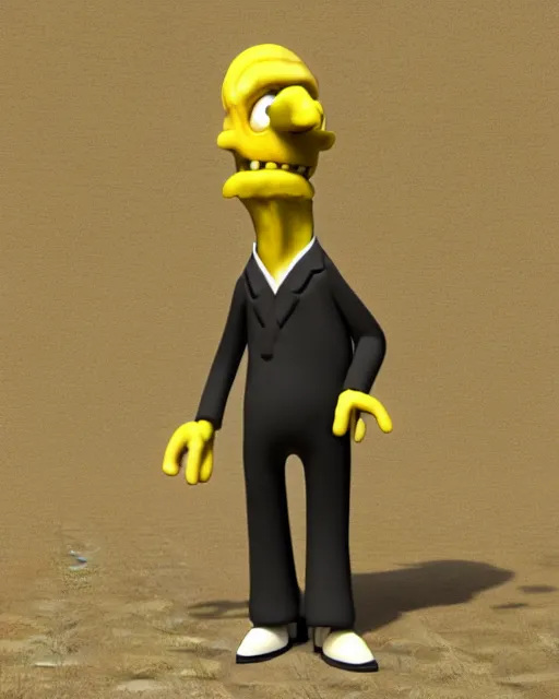 Image similar to i bring you love mr burns high quality 3d render