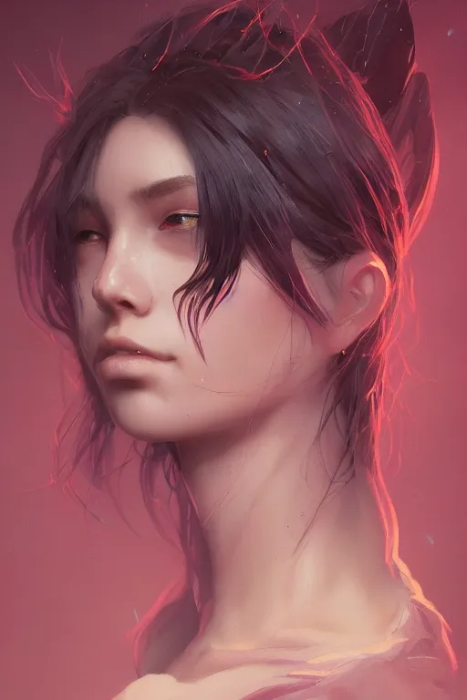 Image similar to A fancy portrait of an attractive women furry by Greg Rutkowski, beeple, Sung Choi, Mitchell Mohrhauser, Maciej Kuciara, Johnson Ting, Maxim Verehin, Peter Konig, final fantasy, macro lens , 8k photorealistic, cinematic lighting, HD, high details, dramatic, dark atmosphere, trending on artstation