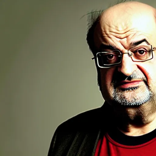 Prompt: warrior legend salman rushdie