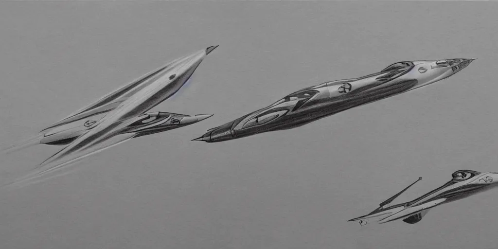 Image similar to thunderbirds scott and tracy with thunderbird 3 flying around them, pencil sketch, high detail, hyper realistic,