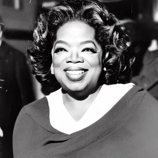 Image similar to photograph of oprah taken in berlin 1 9 4 5