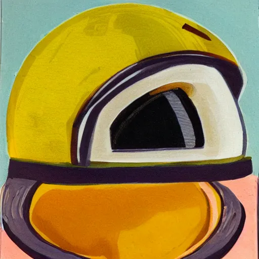 Image similar to helmet astronaut on fruit orange planet