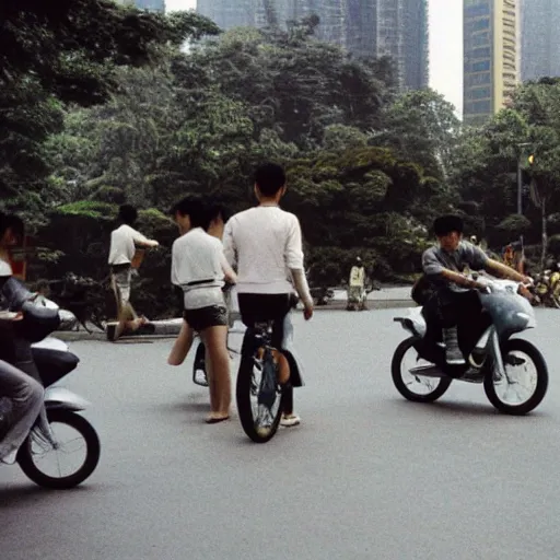 Image similar to An average day in Hangzhou in 1990