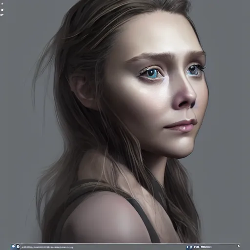 Image similar to [ [ [ lightbulb ] ] ]!! has an elizabeth olsen face, trending on zbrush, unreal engine 5, cgsociety contest winner, intricate, detailed, 4 k quality, concept art