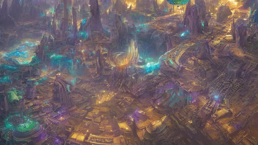 Prompt: a colorful alien city,fractal burning halo, sacred geometry, intricate artwork by Tyler Edlin and Moebius and Giger, greg rutkowski, very coherent symmetrical artwork, cinematic, hyper realism, high detail, octane render, unreal engine, 8k, Smooth gradients, High contrast, depth of field by Jacek Yerka, Mariusz Lewandowski