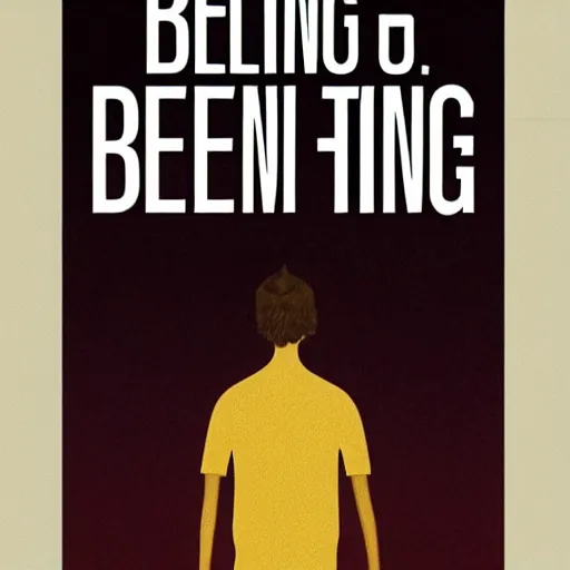 Image similar to book cover art of a book called being and not being