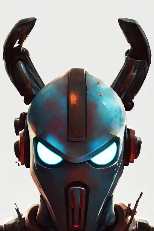 Image similar to epic mask helmet robot ninja portrait stylized as fornite style game design fanart by concept artist gervasio canda, behance hd by jesper ejsing, by rhads, makoto shinkai and lois van baarle, ilya kuvshinov, rossdraws global illumination radiating a glowing aura global illumination ray tracing hdr render in unreal engine 5