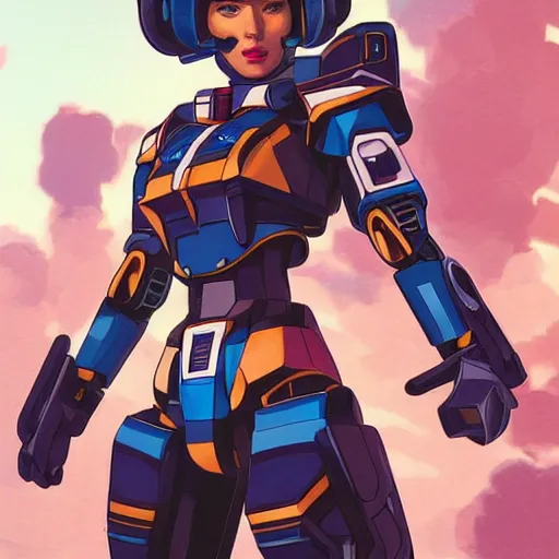 Image similar to a portrait of a stunning beautiful elite megan fox gundam pilot, with an intricate, detailed, urban inspired hiphop afro futuristic helmet, vector behance hd jesper ejsing, rhads, makoto shinkai, lois van baarle, ilya kuvshinov, rossdraws, hd, 3 2 k, ilya kuvshinov, gustav klimt