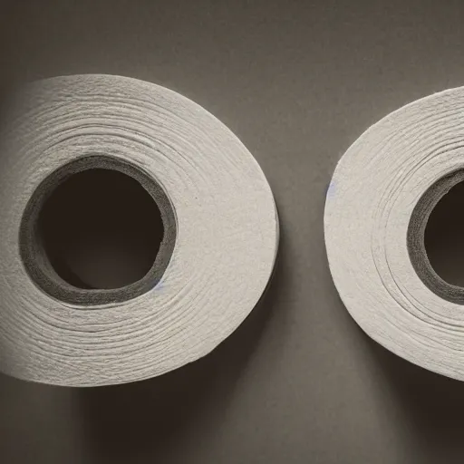 Prompt: toilet paper rolls with money instead of paper, 8 k photography, in bathroom