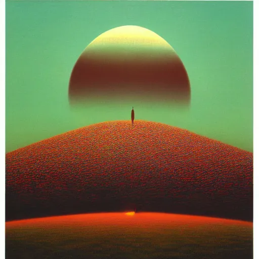 Image similar to tame impala album cover made by zdzisław beksiński