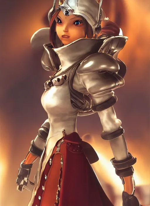 Image similar to a full portrait photo of real - life garnet iconic character official artwork in a final fantasy ix, f / 2 2, 3 5 mm, 2 7 0 0 k, lighting, perfect faces, award winning photography.