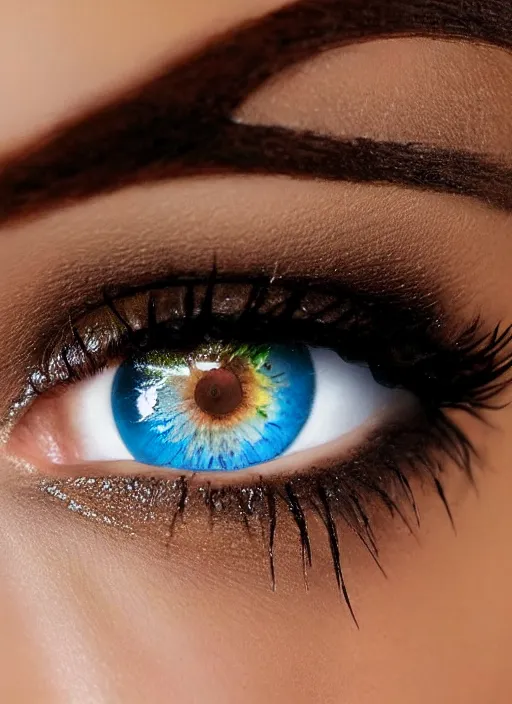 Prompt: portrait of a stunningly beautiful eye, all styles combined and multiplied