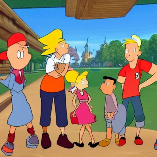 Image similar to hey arnold in disney style