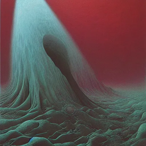 Prompt: the soul of universe by zdzisław beksinski, oil on canvas