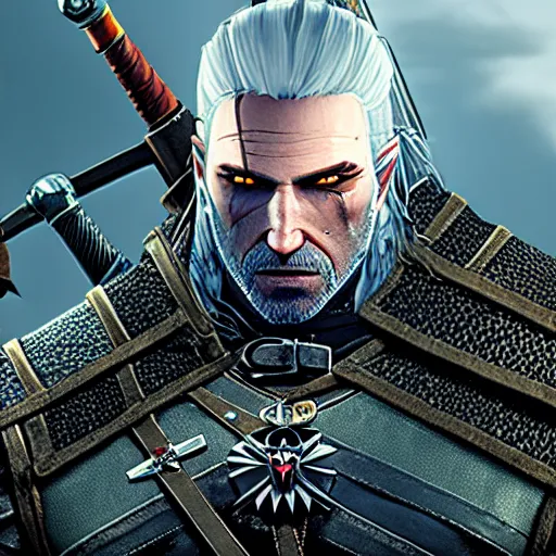 Image similar to The Witcher 3 made by Nintendo for the SNES