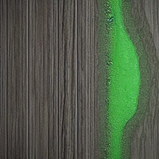 Image similar to wood cane with green slime on it, octane render